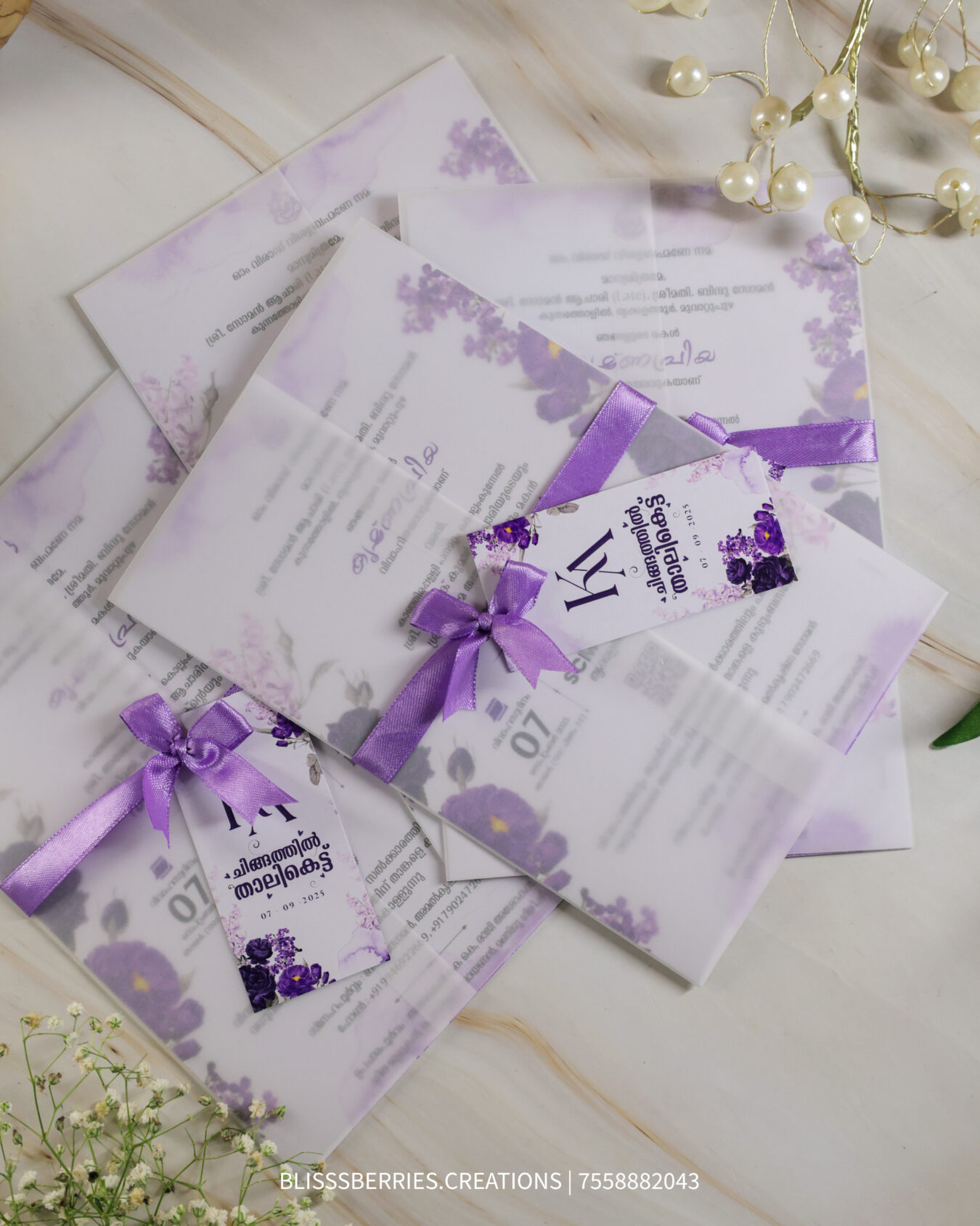 CrystalFold Aura – Transparent Fold Wedding Invitation Card, Clear Acrylic‑Style Elegant Minimal Invite