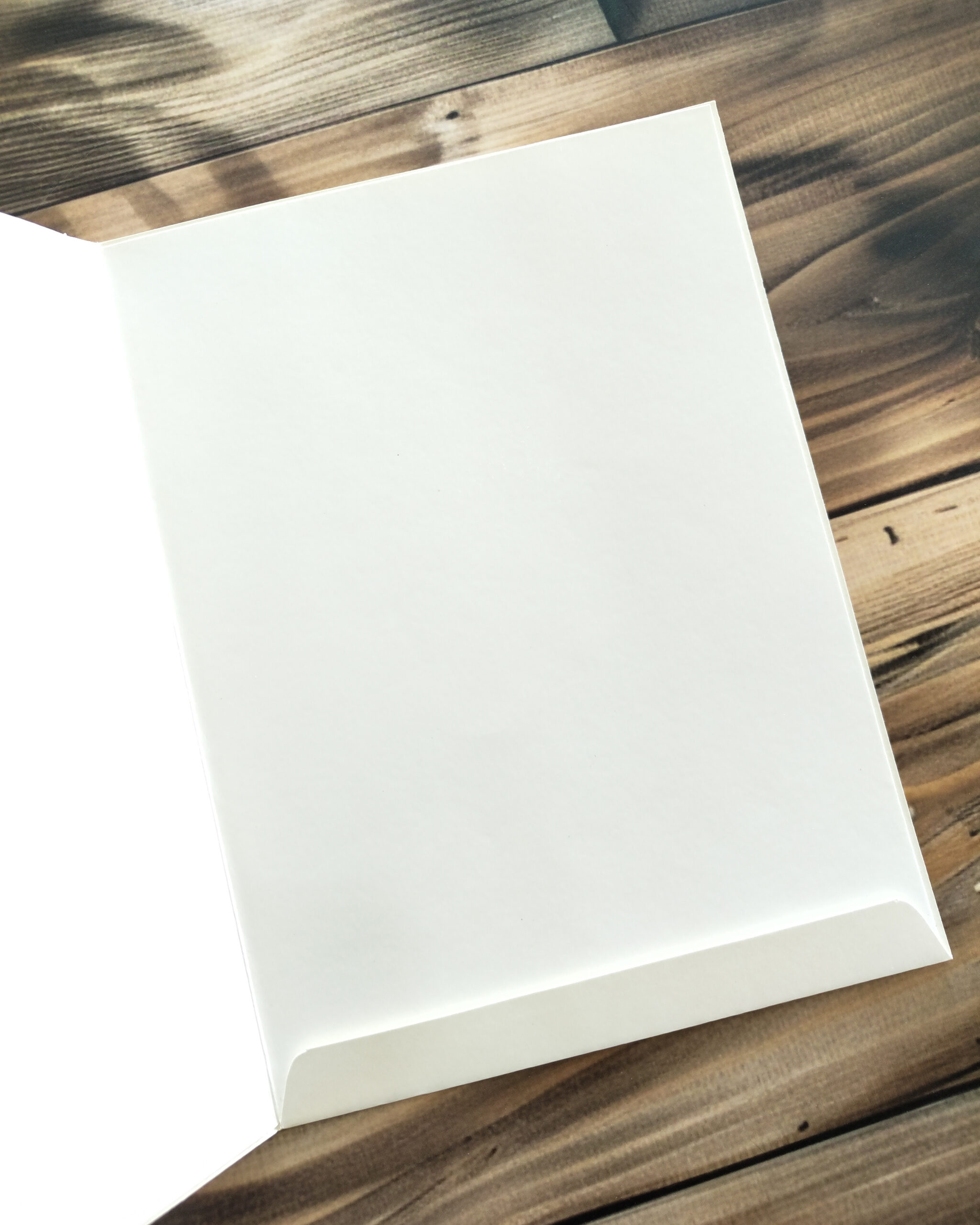 White and Cream Gold Foiled Wedding Card with Matching Envelope - Image 2