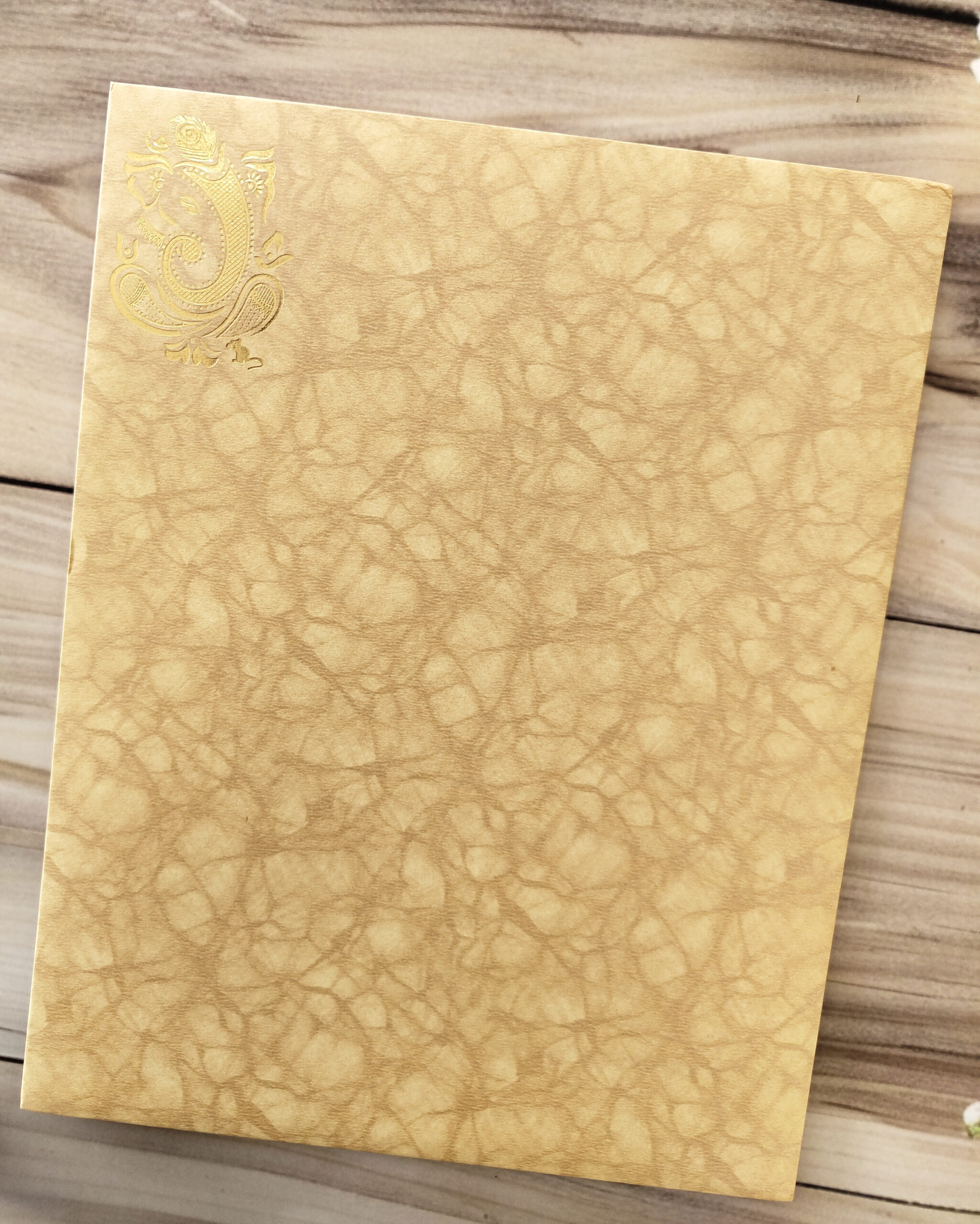 Premium Yellow Die-Cut Wedding Invitation Card with Elegant Matching Envelope - Image 3