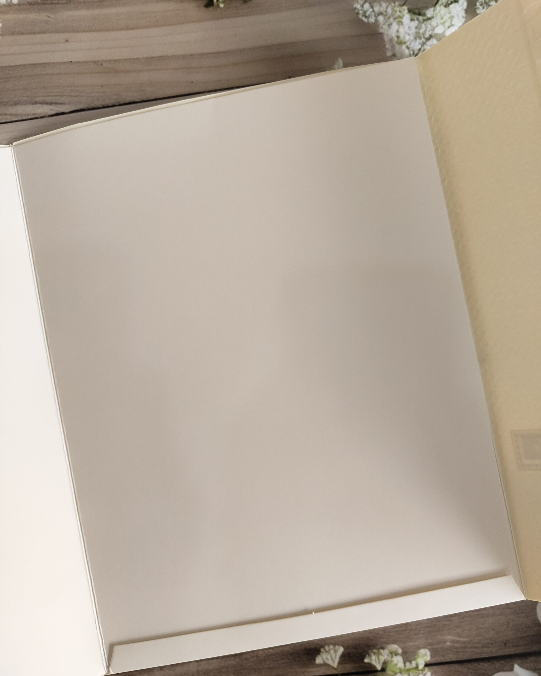 White & Yellow Ganesha Embossed Gold Foiled Wedding Invitation Card with Acrylic Nameplate, Customisable Emblem & Matching Envelope - Image 2