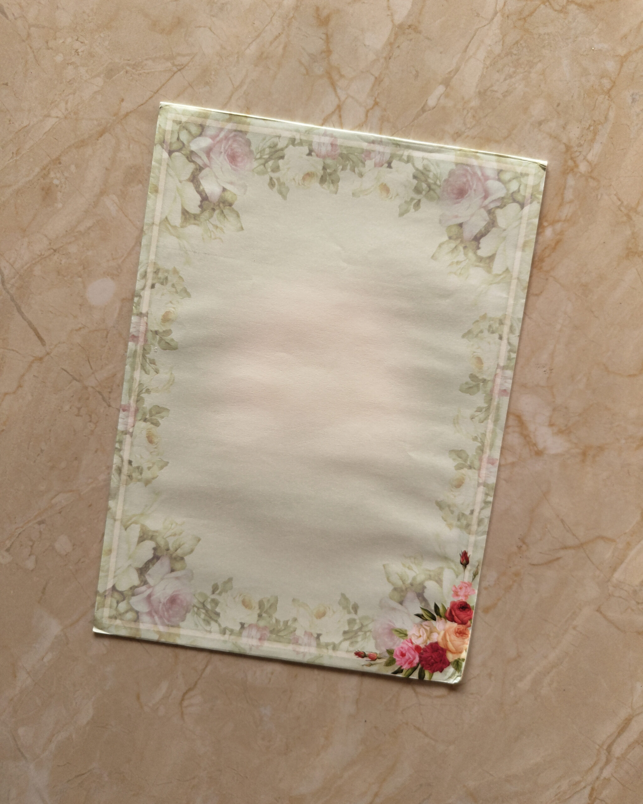 Ocean Green Floral Rich Wedding Invitation Card with Matching Envelope I Customisable Emblem - Image 3