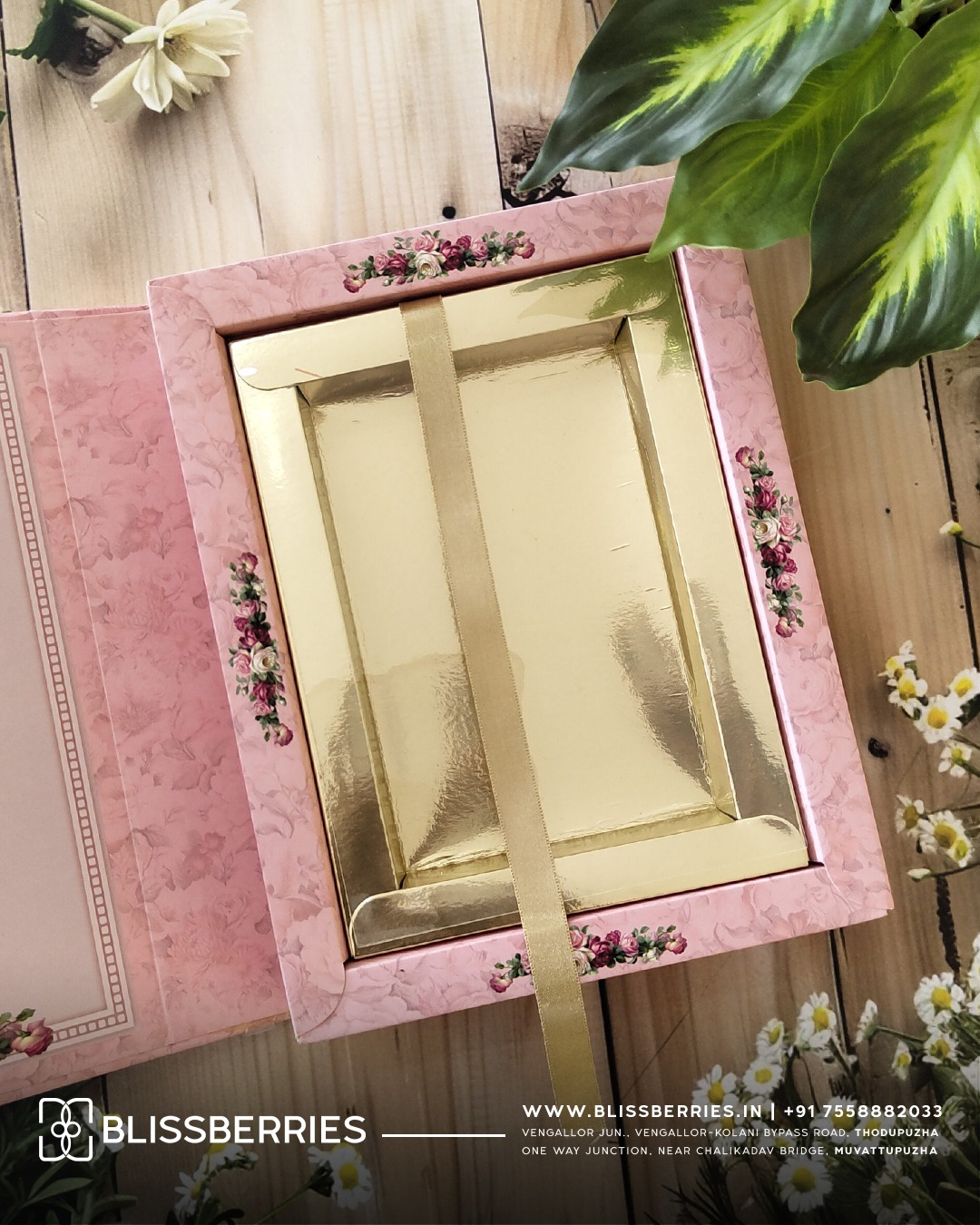 Ultra Luxury Pink Floral Wedding Invitation Box with Acrylic Nameplate & Matching Shopper Envelope – Premium Luxury Designer Shopper-Style Card - Image 6